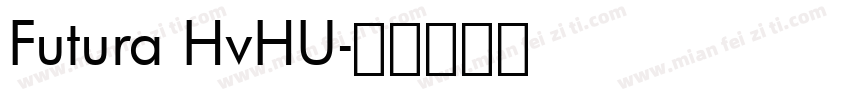 Futura HvHU字体转换
